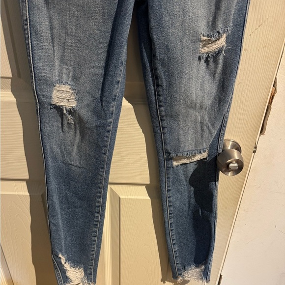 Good American Good Legs Stretch Distressed Skinny Jeans Indigo 439 Size 0 25 - Picture 4 of 16